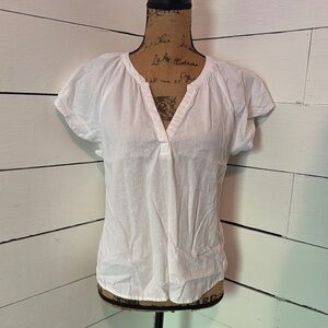 White Linen Women's Top